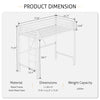 Metal Twin Loft Bed Frame with Desk, Guardrail, Ladder, and 400lb Capacity - Aroflit