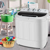 Mini Twin Tub Washing Machine, Efficient 8lbs Wash & 5lbs Spin - Aroflit