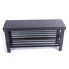 Modern 3 - Tier Bamboo Shoe Bench for Entryway & Home Organization - Aroflit