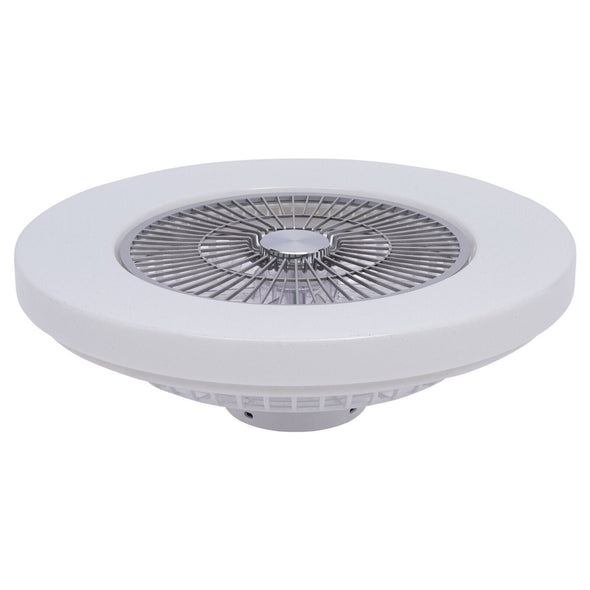Modern LED Flush Mount Ceiling Fan with Light for Living Room - Aroflit
