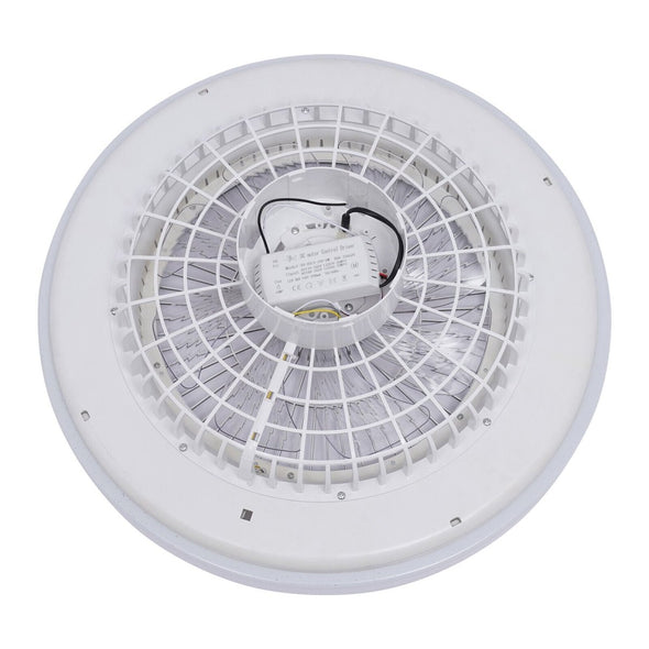 Modern LED Flush Mount Ceiling Fan with Light for Living Room - Aroflit