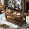 Modern Lift Top Coffee Table with Storage, Drawers & Adjustable Height - Aroflit