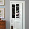 Modern Over The Door Jewelry Armoire Mirror with Storage and Lock - Aroflit
