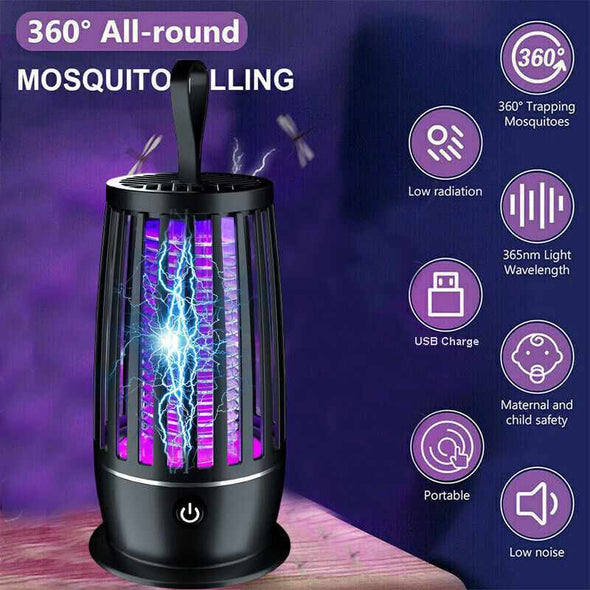 Mosquito Killer Lamp Electric Rechargeable Bug Zapper - Aroflit