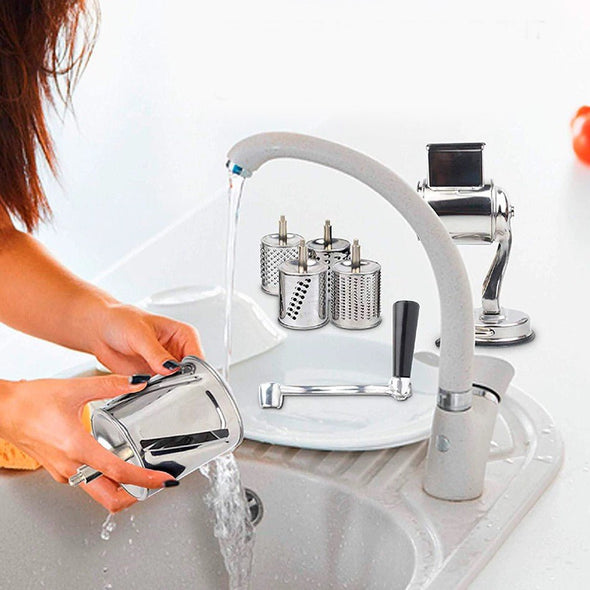 Multi - Functional Kitchen Rotary Grater, Shredder, Slicer for Meal Prep - Aroflit