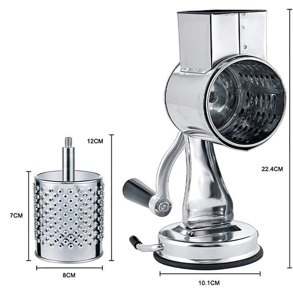 Multi - Functional Kitchen Rotary Grater, Shredder, Slicer for Meal Prep - Aroflit