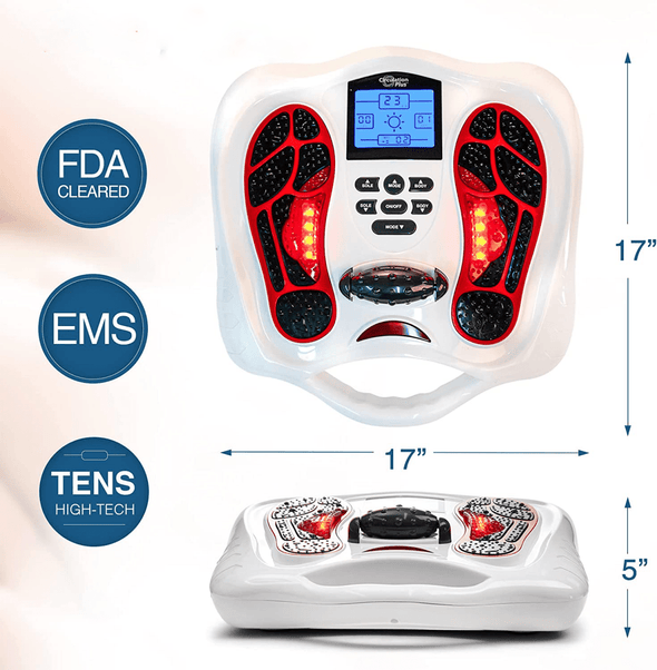 Multi - functional TENS & EMS Infrared Foot Massager, Pain Relief - Aroflit