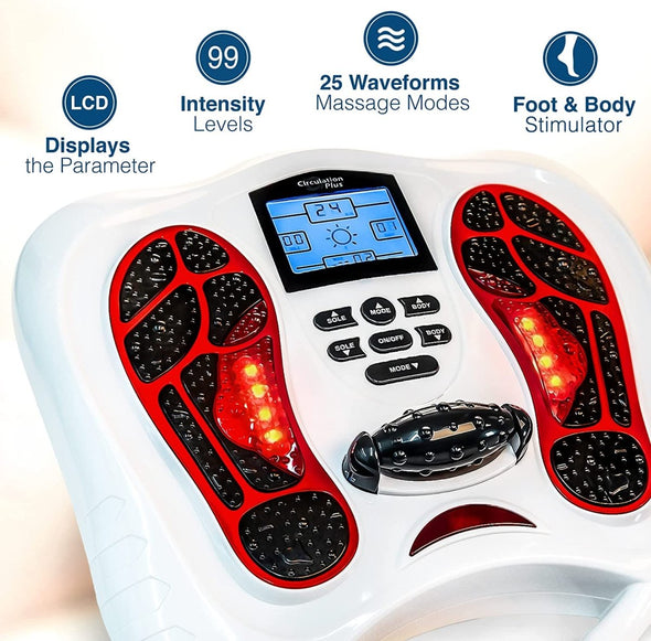 Multi - functional TENS & EMS Infrared Foot Massager, Pain Relief - Aroflit