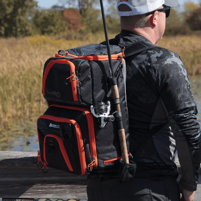 Multipurpose Insulated Fishing Backpack with Bait Cooler, Tackle Box - Aroflit