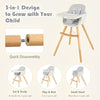 MyBaby 3 - IN - 1 Convertible Baby High Chair, Comfortable, Adjustable - Aroflit
