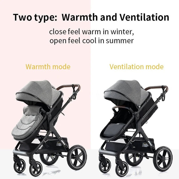 MyBabyRide™ 3 in 1 Portable Luxury Baby Stroller - Aroflit