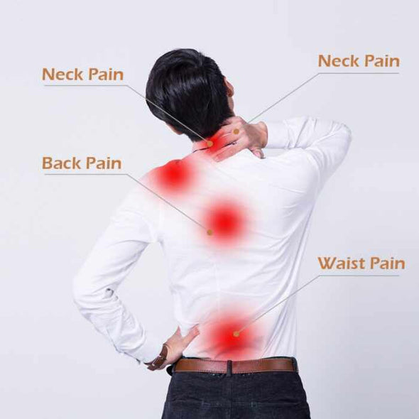 Neck Shoulder and Back Massager With Heat Massage / Low Noise and Over Heating Protection Mode – Beige / 4 Keys - Aroflit