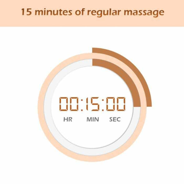 Neck Shoulder and Back Massager With Heat Massage / Low Noise and Over Heating Protection Mode – Beige / 4 Keys - Aroflit