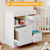 Nursery Baby Changing Table Dresser With Drawers - Aroflit