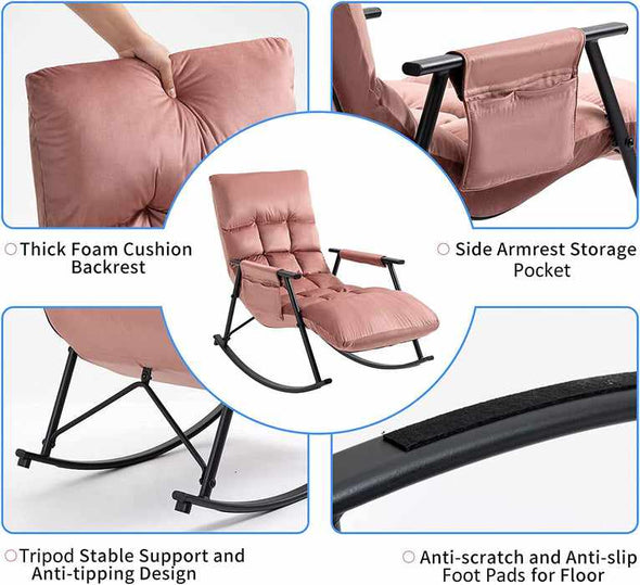 Nursing Breastfeeding Rocking Recliner Chair - Aroflit