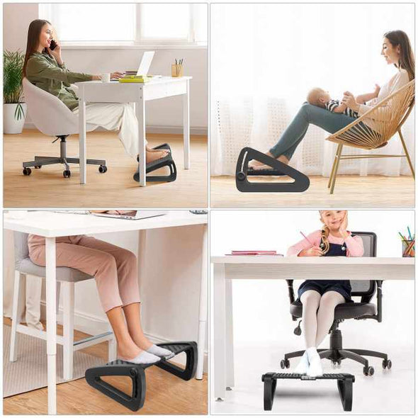 Office Under Desk Foot Rest Adjustable Leg Rest Stool - Aroflit