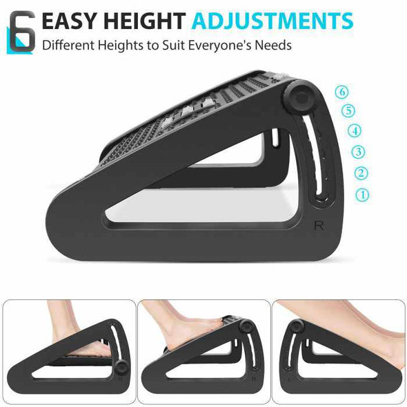 Office Under Desk Foot Rest Adjustable Leg Rest Stool - Aroflit
