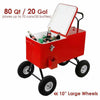 Outdoor Camping Ice Cooler Chest With Rolling Wheels - Aroflit