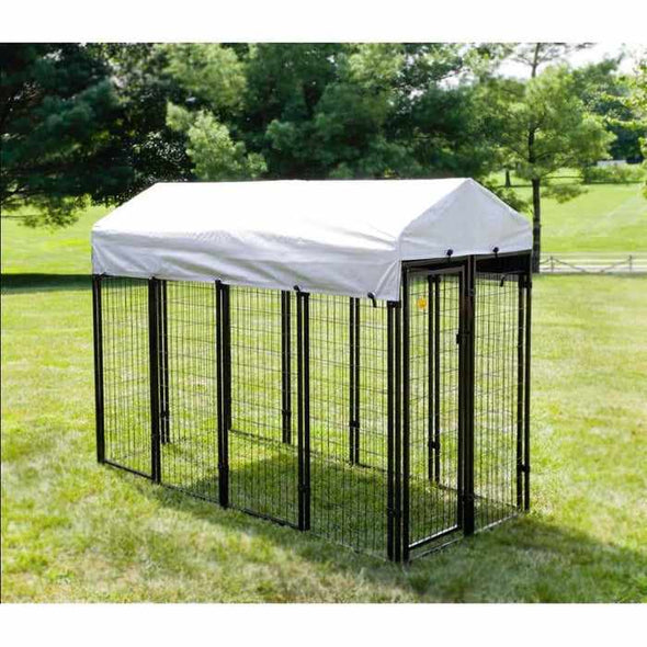 Outdoor Extra Large Heavy Duty Covered Roof Dog Kennel - Aroflit