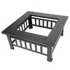 Outdoor Fire Pit Table – Heavy Duty Iron Mesh and Frame – 25.35 lbs / Black - Aroflit