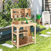 Outdoor Gardening Potting Workbench Table with Storage, Perfect - Aroflit