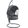 Outdoor Hanging Egg Chair With Stand - Aroflit