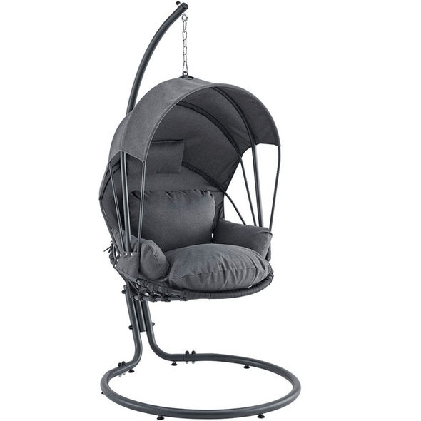 Outdoor Hanging Egg Chair With Stand - Aroflit
