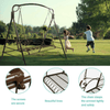 Outdoor Patio Porch Hanging Swing Chair With Stand - Aroflit