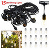 Outdoor String Lights 15 LED Bulbs Garden Lights - Aroflit
