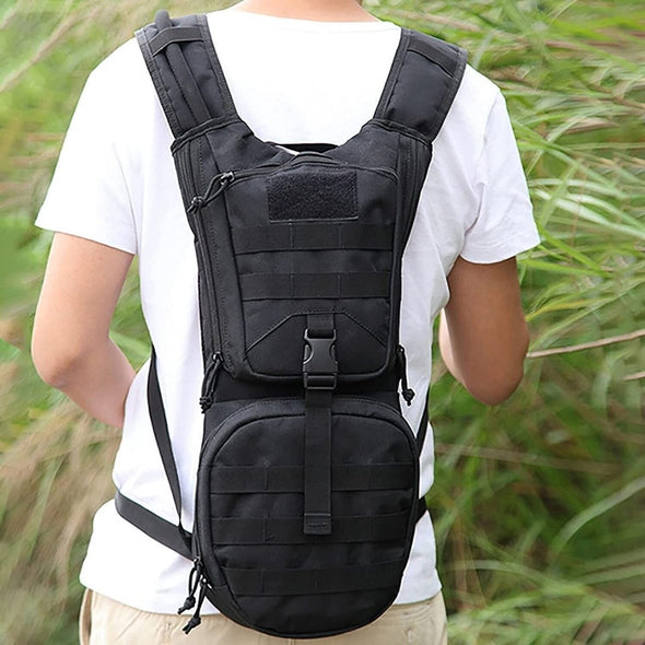 Outdoor Tactical Hiking Running Hydration Water Bladder Backpack, 3L - Aroflit