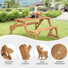Outdoor Wooden Folding Picnic Table Bench - Aroflit