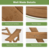 Outdoor Wooden Picnic Table And Bench - Aroflit