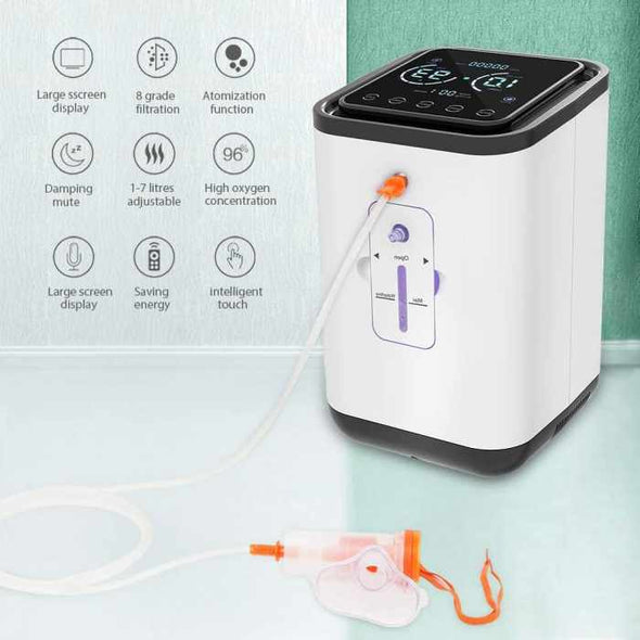 Oxygen Generator 1 - 7L/min Oxygen Concentrator Machine - Aroflit