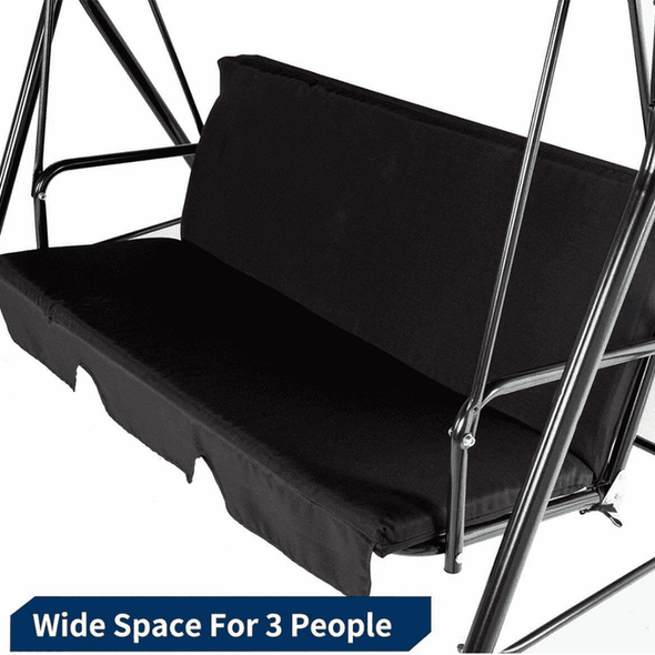 Patio Backyard Standing Cushioned Porch Swing Bench - Aroflit