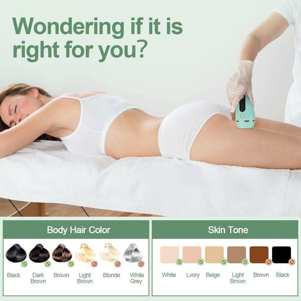 Permanent Laser Hair Removal Epilator, IPL Device for Face & Body - Aroflit