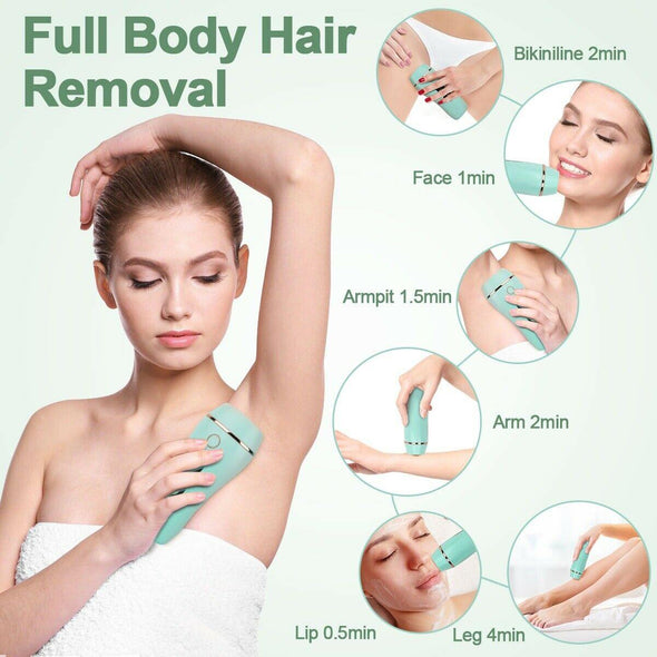 Permanent Laser Hair Removal Epilator, IPL Device for Face & Body - Aroflit