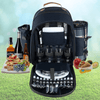 Picnic Basket Backpack Portable Set for 4, Complete Picnic Set - Aroflit
