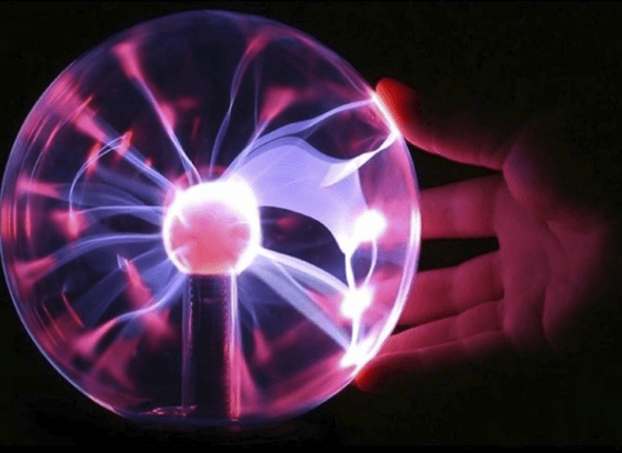 Plasma Lamp, Interactive Light Display Colorful Electricity Streams - Aroflit