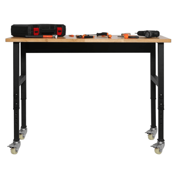 Portable Adjustable Woodworking Garage Mobile Workbench Table - Aroflit