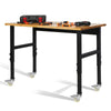 Portable Adjustable Woodworking Garage Mobile Workbench Table - Aroflit