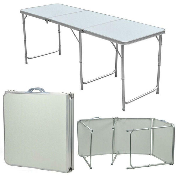 Portable Aluminum Folding Table for Indoor & Outdoor Use, Compact - Aroflit