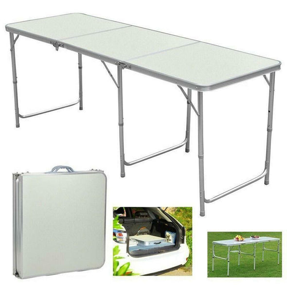 Portable Aluminum Folding Table for Indoor & Outdoor Use, Compact - Aroflit