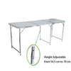 Portable Aluminum Folding Table for Indoor & Outdoor Use, Compact - Aroflit