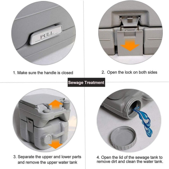 Portable Camping Toilet - Aroflit