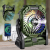 Portable Camping Water Misting Cooling Fan with LED Lighting - Aroflit