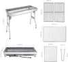 Portable Charcoal Grill with Folding Legs, Outdoor BBQ Grill for 5 - 10 - Aroflit