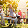 Portable Charcoal Grill with Folding Legs, Outdoor BBQ Grill for 5 - 10 - Aroflit