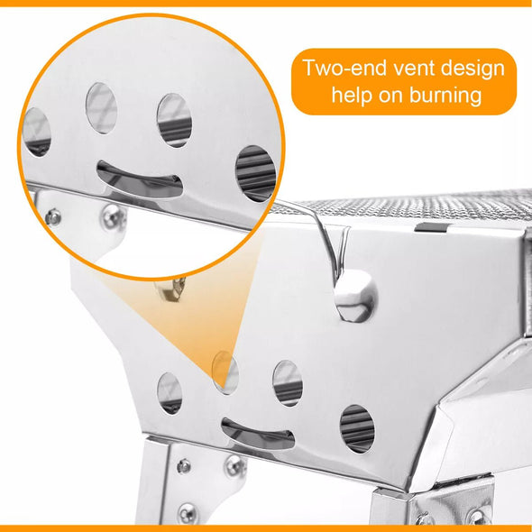 Portable Charcoal Grill with Folding Legs, Outdoor BBQ Grill for 5 - 10 - Aroflit