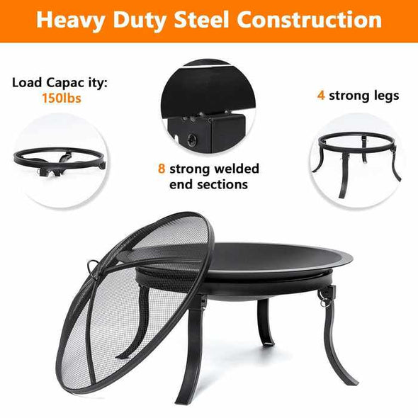 Portable Collapsible Folding Outdoor Camping Fire Pit - Aroflit