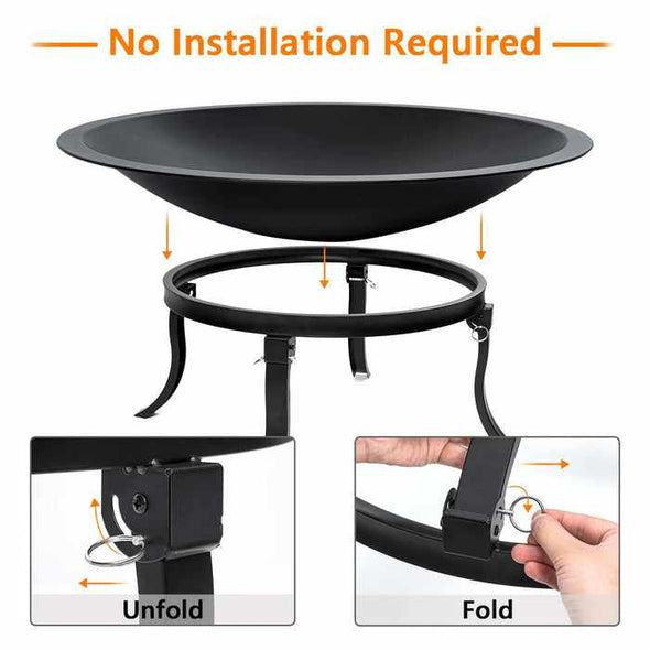Portable Collapsible Folding Outdoor Camping Fire Pit - Aroflit